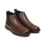 Brown Leather Chelsea Boots